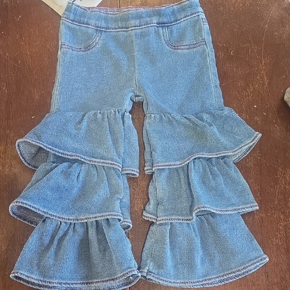 Wrangler Kids Blue Ruffle Jeans